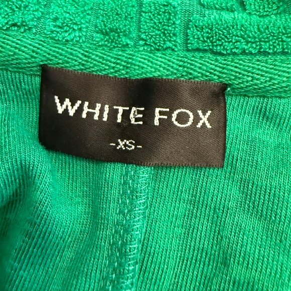 WHITE FOX walk my way Kelley Green In Color TERRY BUTTON FRONT ROMPER - Picture 7 of 7